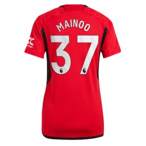 Manchester United Kobbie Mainoo #37 Hemmatröja Kvinnor 2023-24 Kortärmad